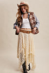 Wild West Plaid and Sherpa Vest