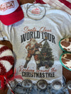 Santa Rocking Around The Christmas Tree Graphic Tee