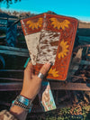 The Shania Sunflower Wallet a Haute Southern Hyde by Beth Marie Cowhide Wallet