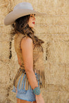 Wild Rose Fringe Vest