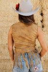 Wild Rose Fringe Vest