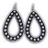 Amarillo Metal Bubble Fashion Earrings - Silver