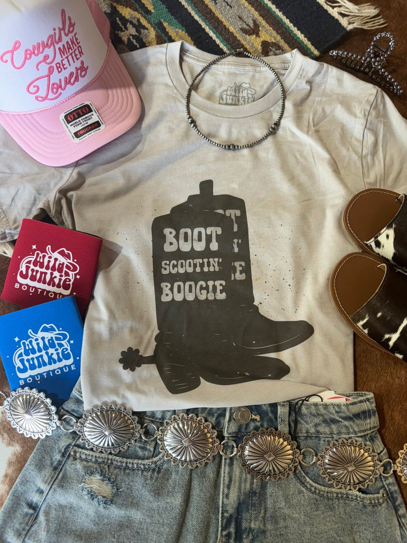 Boot Scootin' Boogie Graphic TeeCool GreyS