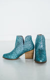 Fiera Glitter Booties in Blue