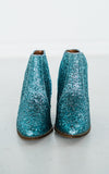 Fiera Glitter Booties in Blue