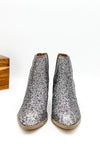 Fiera Glitter Booties in Pewter