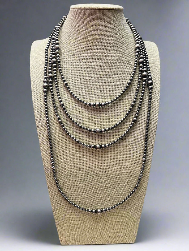 Graduated Sterling Silver Pearl Choker - 15 inch - Top Seller