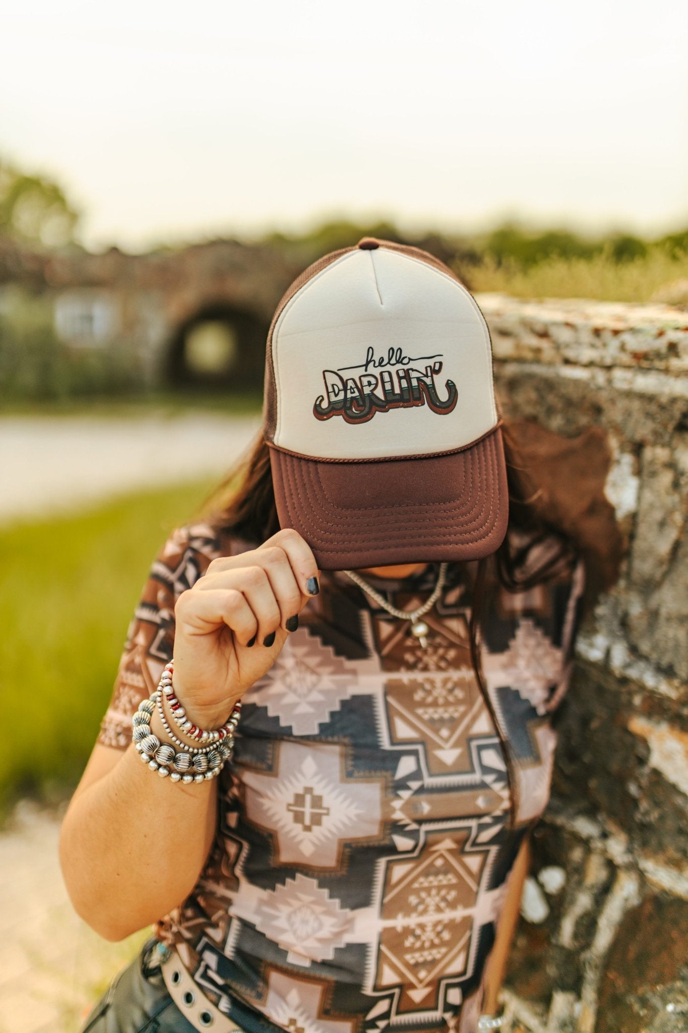 Wildcard Cowgirl Trucker Hat Pink Camo Cowgirl Era Trucker Hat | Stylish & Fun  main image 3