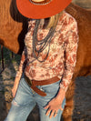 Vintage Cowboy Mesh Top