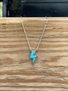 Lightning Bolt Stone NecklaceTurquoiseMini