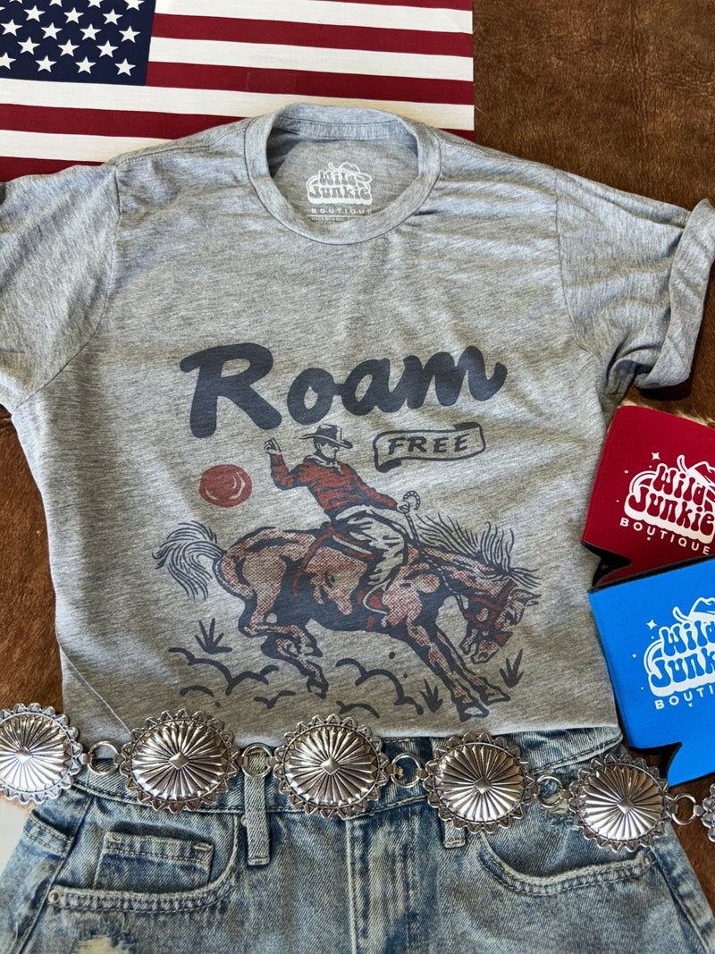 Roam Free Graphic TeeGreyS