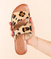 Spirited Dual Strap Slide in Leopard