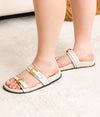 Tess Sandal in Cream