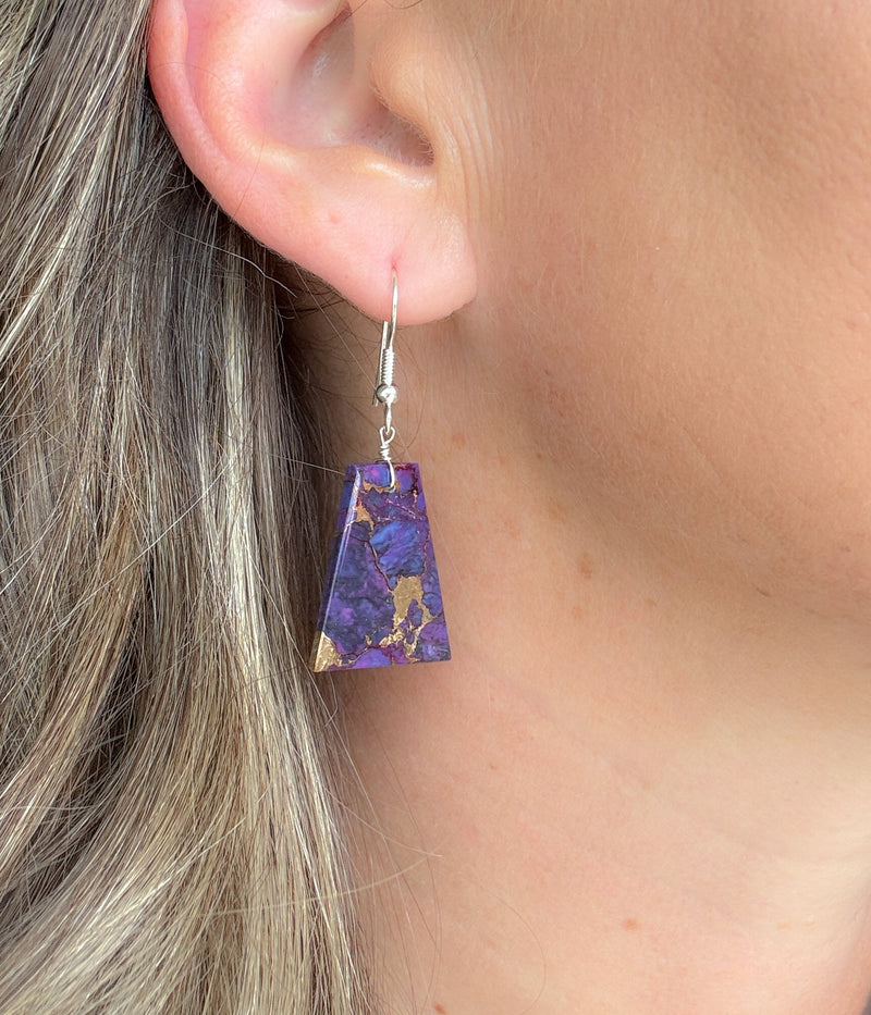 Jameson Pete Purple Mojave Slab Earrings