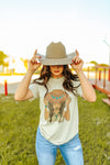 Turquoise Cowgirl Graphic TeeMultiS