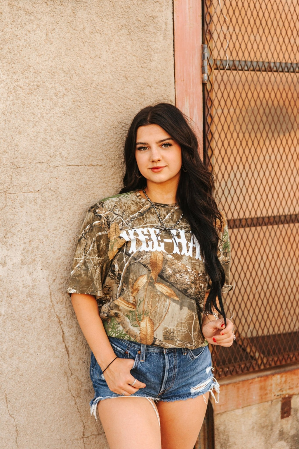 Yee-Haw Tree Camo Graphic Tee