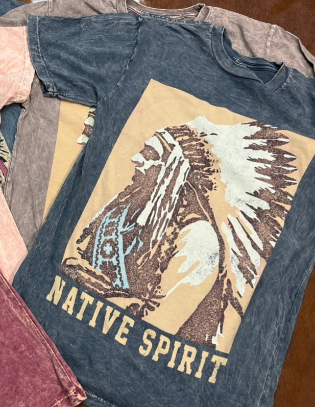 Native Spirit Tee - Charcoal